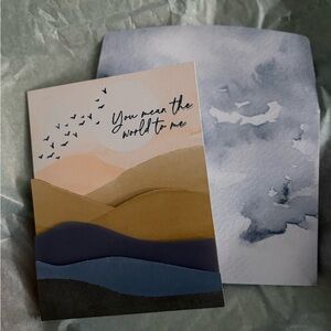 Artistic Greeting Card with Envelope